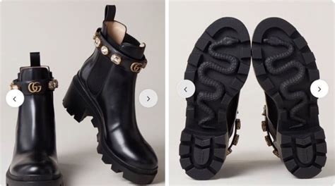 white and black panda gucci shoes|Gucci boots for women.